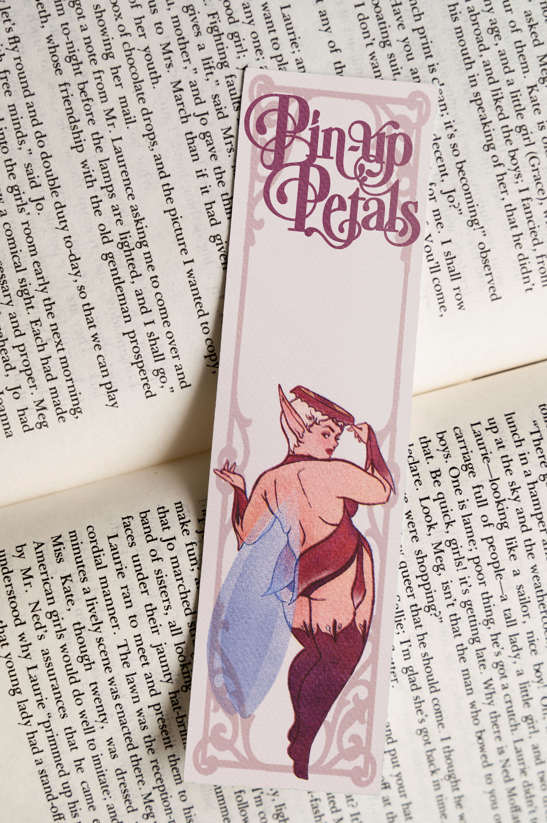 Pin-up Petals bookmark